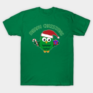 Santa Claus Owl T-Shirt